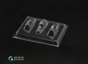 Quinta Studio QC144001 Spitfire Mk.IX vacuuformed clear canopy, 3 pcs (for Eduard kit) 1/144 – image 2