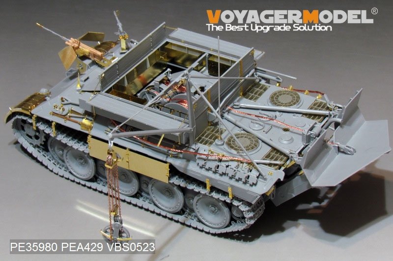 Voyager Model PE35980 WWII German Bergepanther Ausf.A (Late type,Panther G tool holders) Basic For TAKOM 2101 1/35 – imagen 9