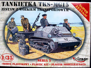 Mirage Hobby 355015 TKS-MG15 Tankette Kit with Supply Cart 1/35