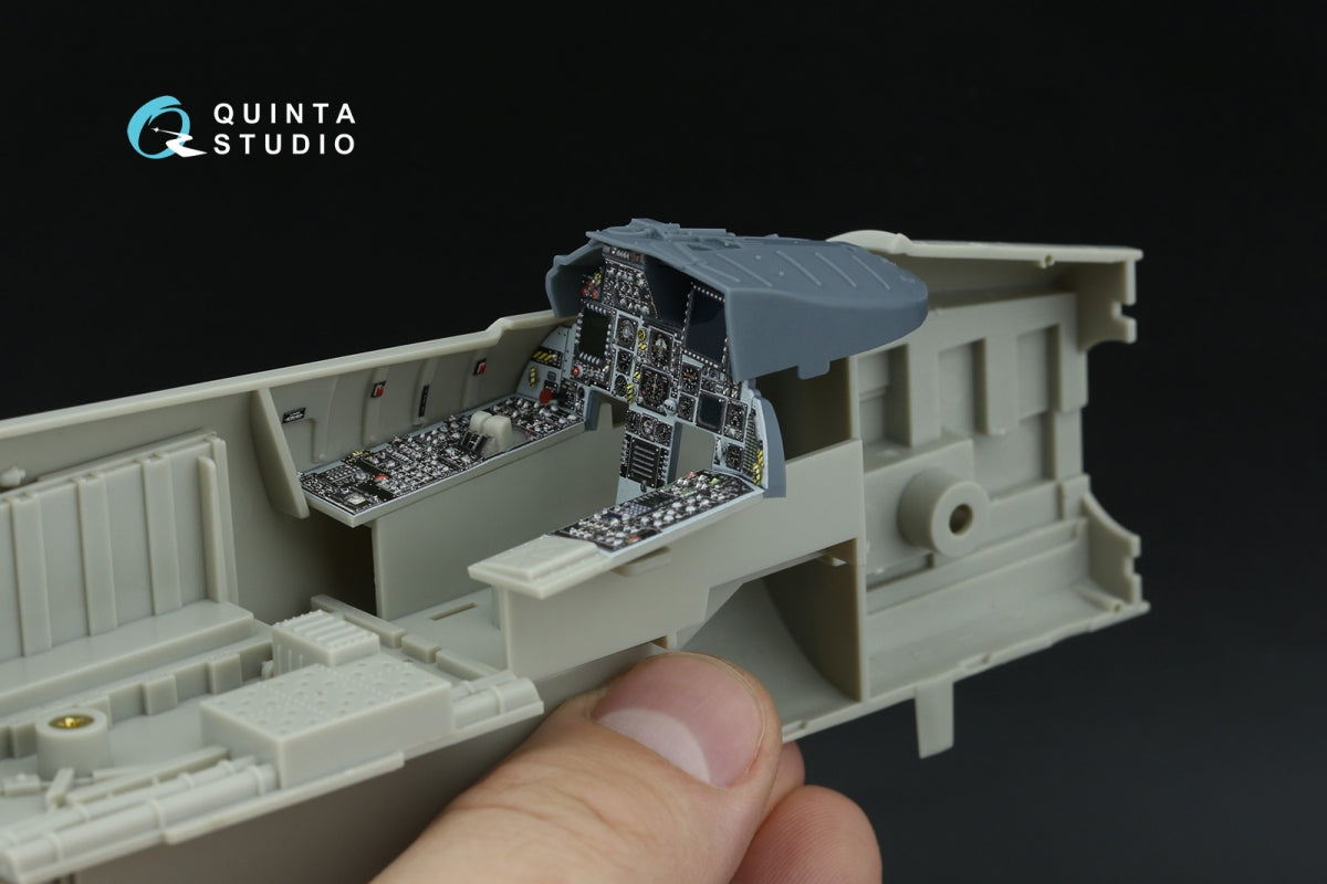 Quinta Studio QD+32252 F-15C PAD-upgraded 3D-Printed &amp;amp; colored Interior on decal paper (Tamiya) (with 3D-printed resin parts) 1/32 – image 9