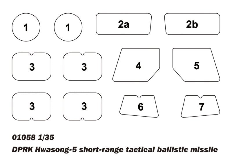 Trumpeter 01058 DPRK Hwasong 5 short-range tactical ballistic missile 1/35 – image 19
