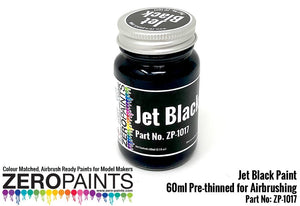 Zero Paints ZP-1017 Jet Black (Solid) Paint 60ml