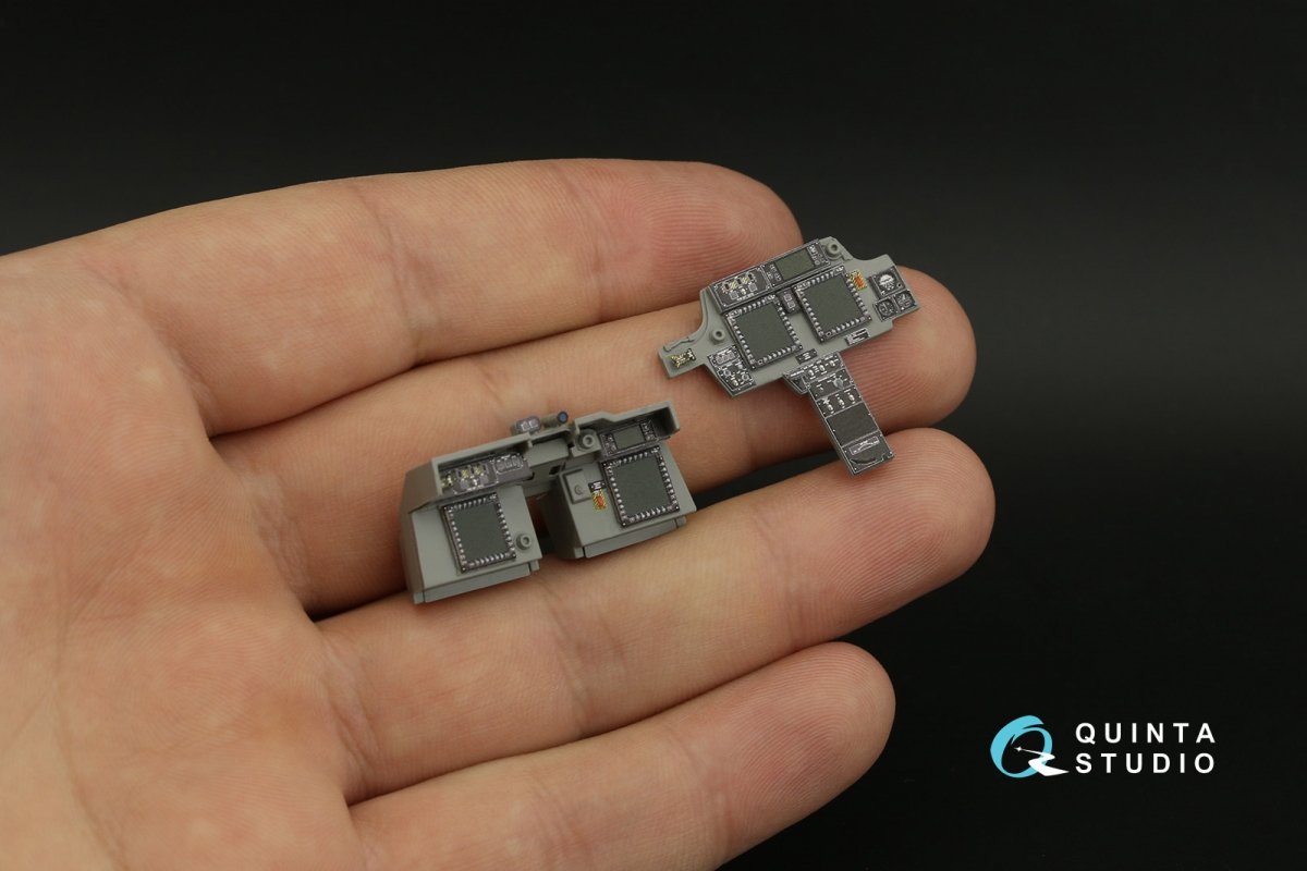 Quinta Studio QDS-35099 AH-64E 3D-Printed &amp;amp; coloured Interior on decal paper (Takom) (Small version) 1/35 – zdjęcie 7