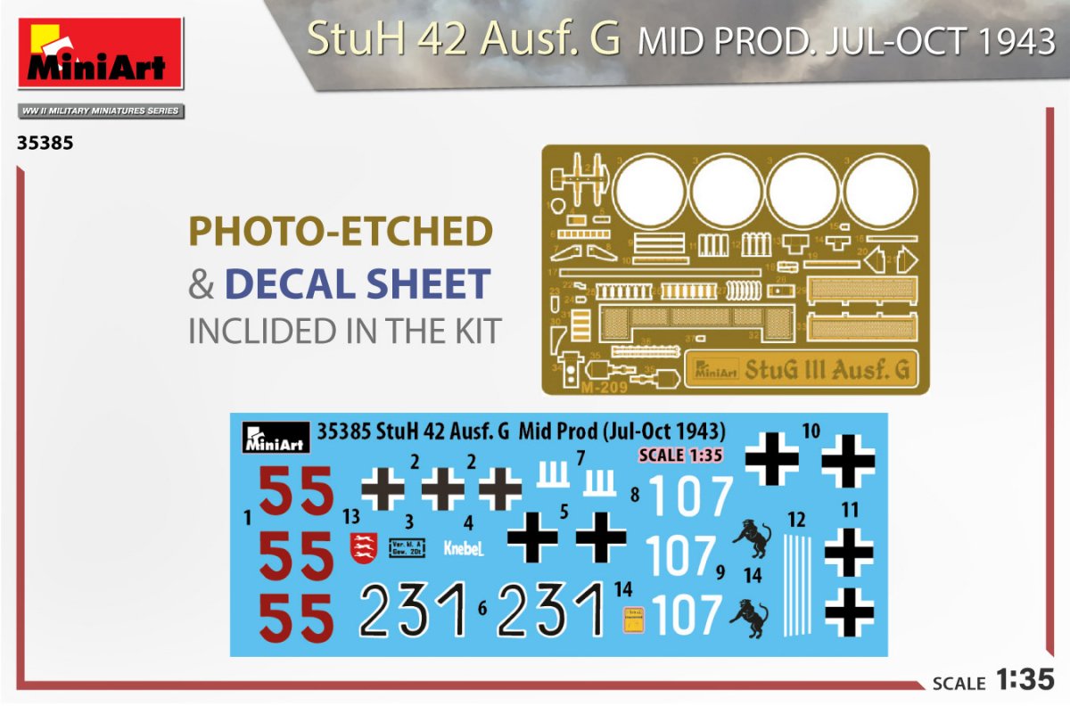 MiniArt 35385 StuH 42 Ausf. G MID PRODUCED BY JUL-OCT 1943 1/35 – image 2