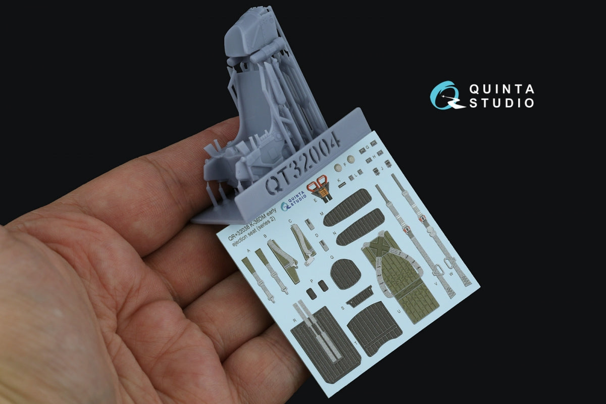 Quinta Studio QR+32038 K-36DM Series2 (early) ejection seat (for MiG-29, MiG-31, Su-27, Su-33 aircraft until 2007) (All kits) 1/32 – zdjęcie 2