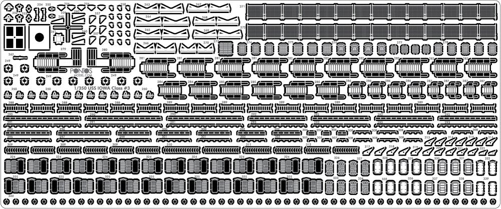 Pontos 35007F1 USS BB-61 Iowa 1984 Detail Up Set 1/350 – zdjęcie 12