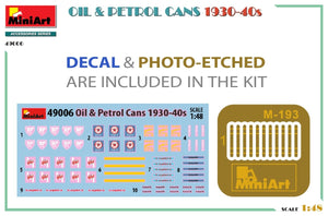 MiniArt 49006 OIL &amp;amp; PETROL CANS 1930-40s 1/48 – image 2