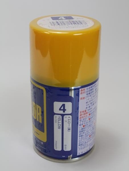 Mr.Hobby S-004 S004 Yellow - (Gloss) Spray – zdjęcie 2