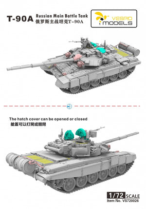 Vespid Models VS720026 T-90A Main Battle Tank 1/72 – zdjęcie 2