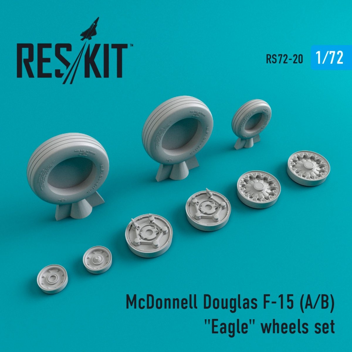 RESKIT RS72-0020 F-15 (A,B) &amp;quot;EAGLE&amp;quot; WHEELS SET 1/72