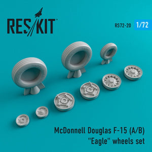 RESKIT RS72-0020 F-15 (A,B) &amp;quot;EAGLE&amp;quot; WHEELS SET 1/72