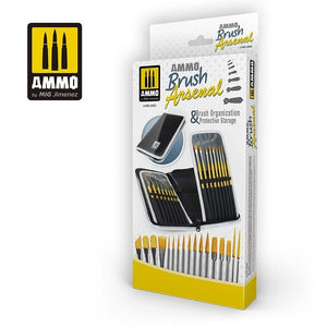 AMMO of Mig Jimenez 8580 Brush Arsenal - Brush Organization &amp;amp; Protective Storage