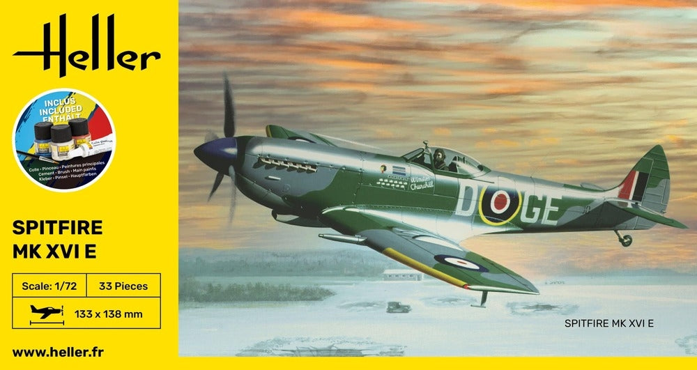 Heller 56282 Spitfire Mk XVI E - Starter Kit 1/72