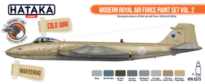 Hataka HTK-CS73 ORANGE LINE – Modern Royal Air Force paint set vol. 2 8x17ml – zdjęcie 2
