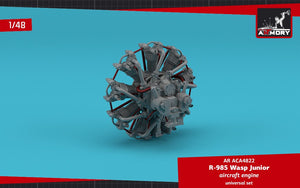 Armory Models ACA4822 R-985 Wasp Junior US aircraft engine 1/48 – zdjęcie 2