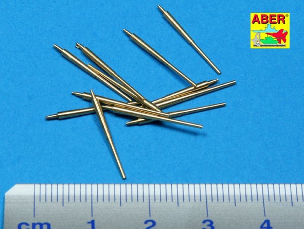 Aber 350L-12 Set of 12 pcs 150 mm barrels for German ships: Bismarck, Tirpitz, Scharnhorst, Gneisenau 1/350 – zdjęcie 3