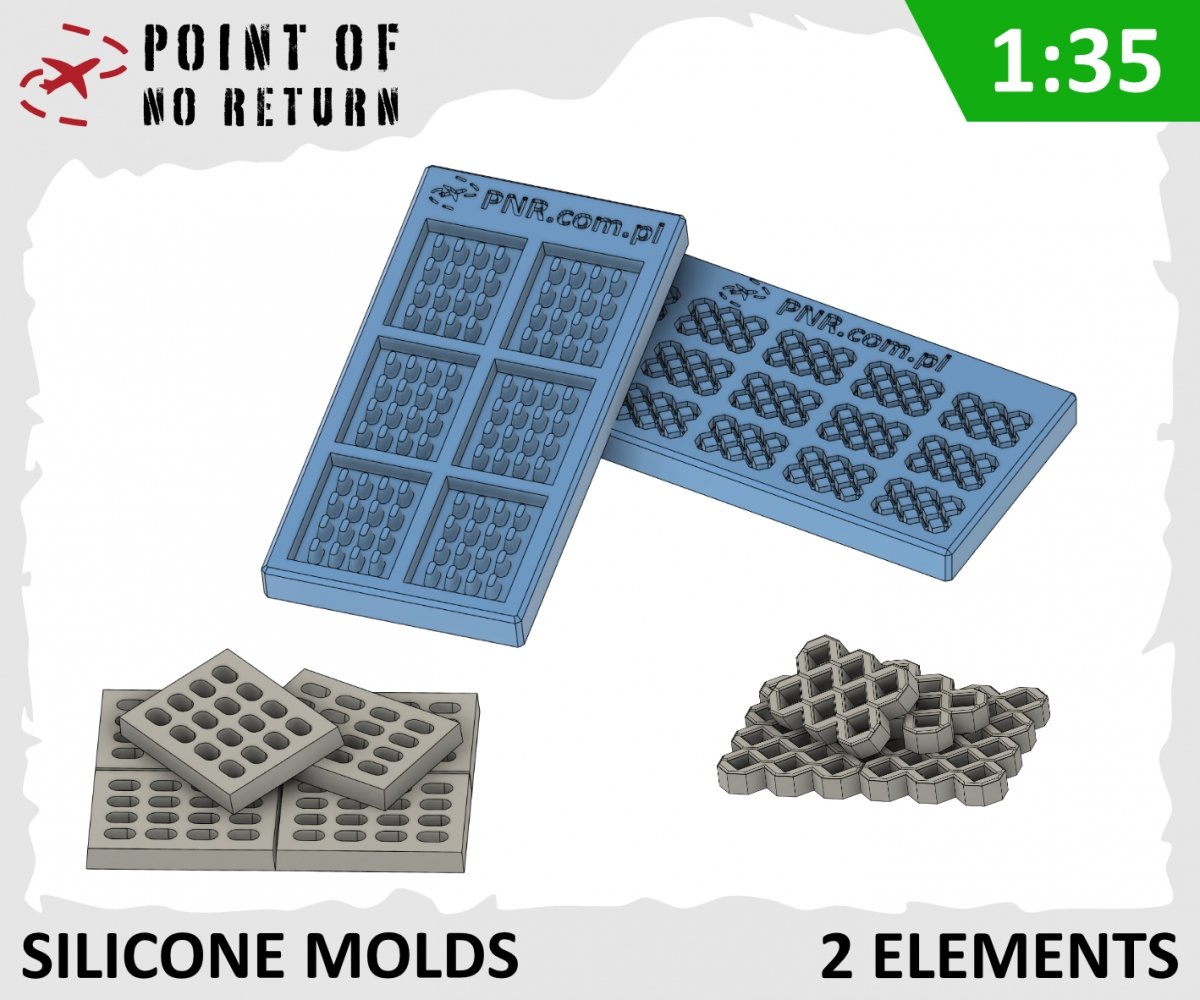 Point of no Return 3522025 Formy silikonowe. Płyta yomb i ażurowa 1/35