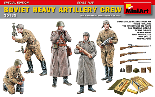 MiniArt 35185 SOVIET HEAVY ARTILLERY CREW 1/35