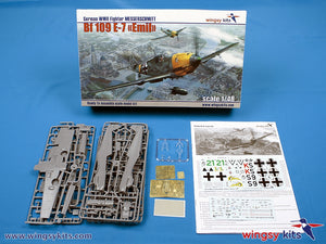 Wingsy Kits D5-11 German WWII Fighter MESSERSCHMITT Bf 109 E-7 1/48 – zdjęcie 2