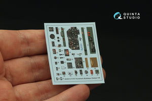 Quinta Studio QD48412 P-47D Thunderbolt Bubbletop 3D-Printed &amp;amp; coloured Interior on decal paper (Tamiya) 1/48 – zdjęcie 3