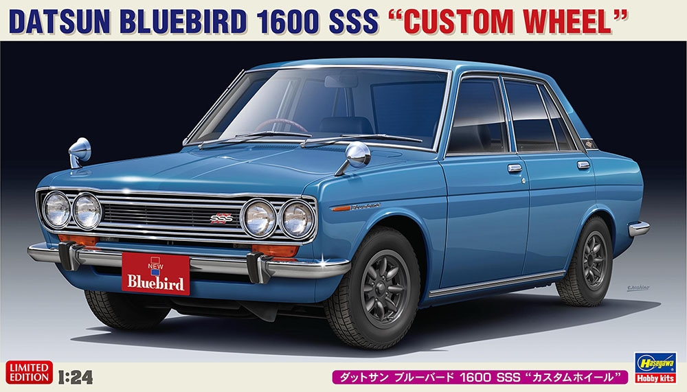 Hasegawa 20651 Datsun Bluebird 1600 SSS &amp;quot;Custom Wheel&amp;quot; 1/24