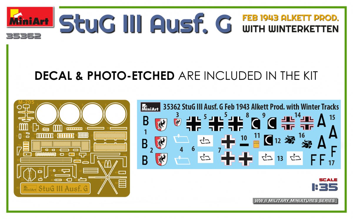 Mini Art 35362 StuG III Ausf. G FEB 1943 ALKETT PROD. WITH WINTERKETTEN 1/35 – Bild 2