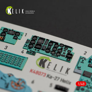 KELIK K48073 Ka-27 Helix interior 3D decals for HobbyBoss kit 1/48 – zdjęcie 7