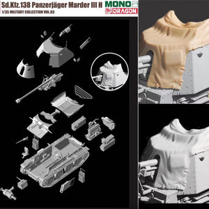 Dragon MD003 Sd.Kfz.138 Panzerjager MARDER III H w/Interior 1/35 – zdjęcie 3