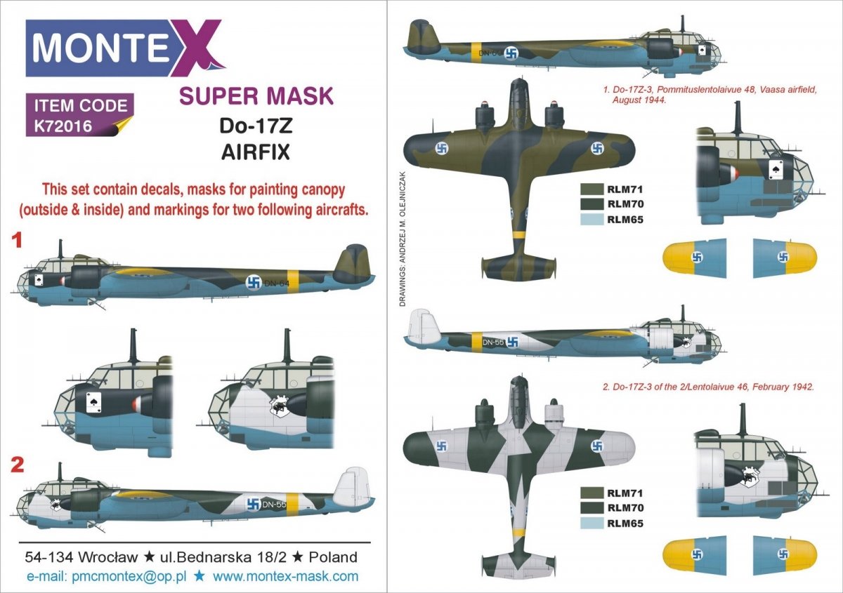 Montex K72016 Do-17Z 1/72