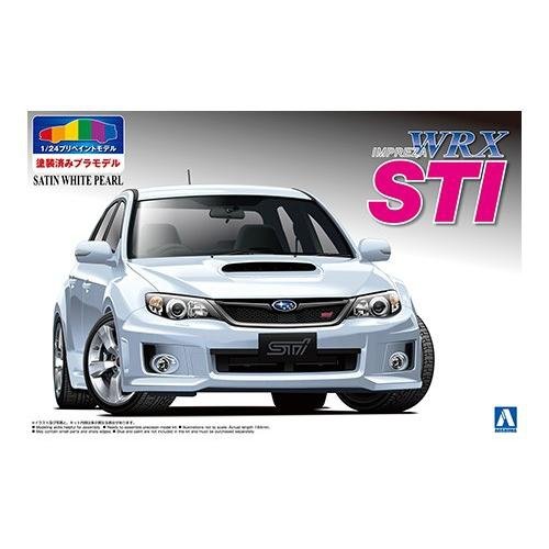 Aoshima 00490 Subaru GRB Impreza WRX White 1/24