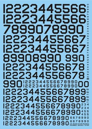 Techmod 72110 - US Serial &amp;amp; Code Numbers (1/72)