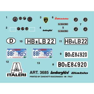 Italeri 3685 Lamborgini Diablo 1/24  – image 3