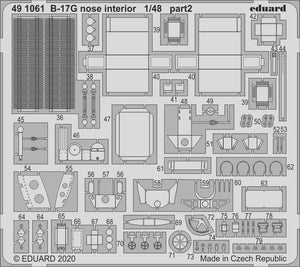 Eduard 491061 B-17G nose interior 1/48 HK MODELS – zdjęcie 2
