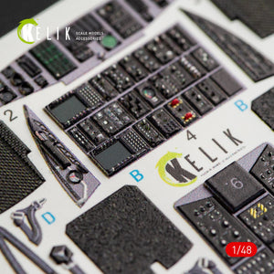 KELIK K48050 MH-60K BLACK HAWK INTERIOR 3D DECALS FOR ITALERI KIT 2666 1/48 – image 2