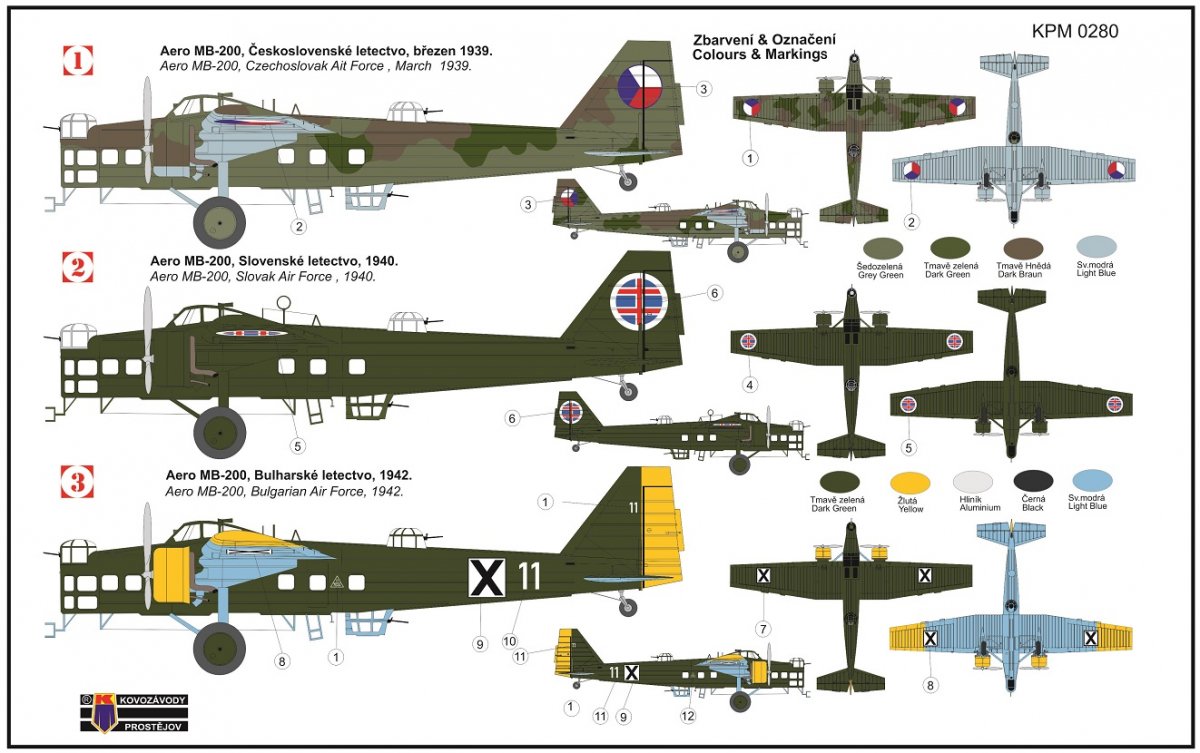 Kovozavody Prostejov KPM0280 Aero MB-200 1/72 – image 2