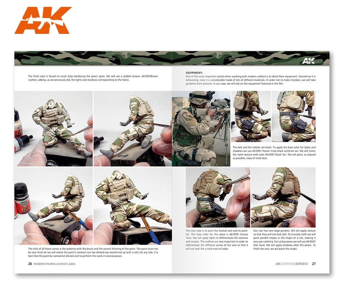 AK Interactive AK247 AK LEARNING 08: MODERN FIGURES CAMOUFLAGES (English) – image 8
