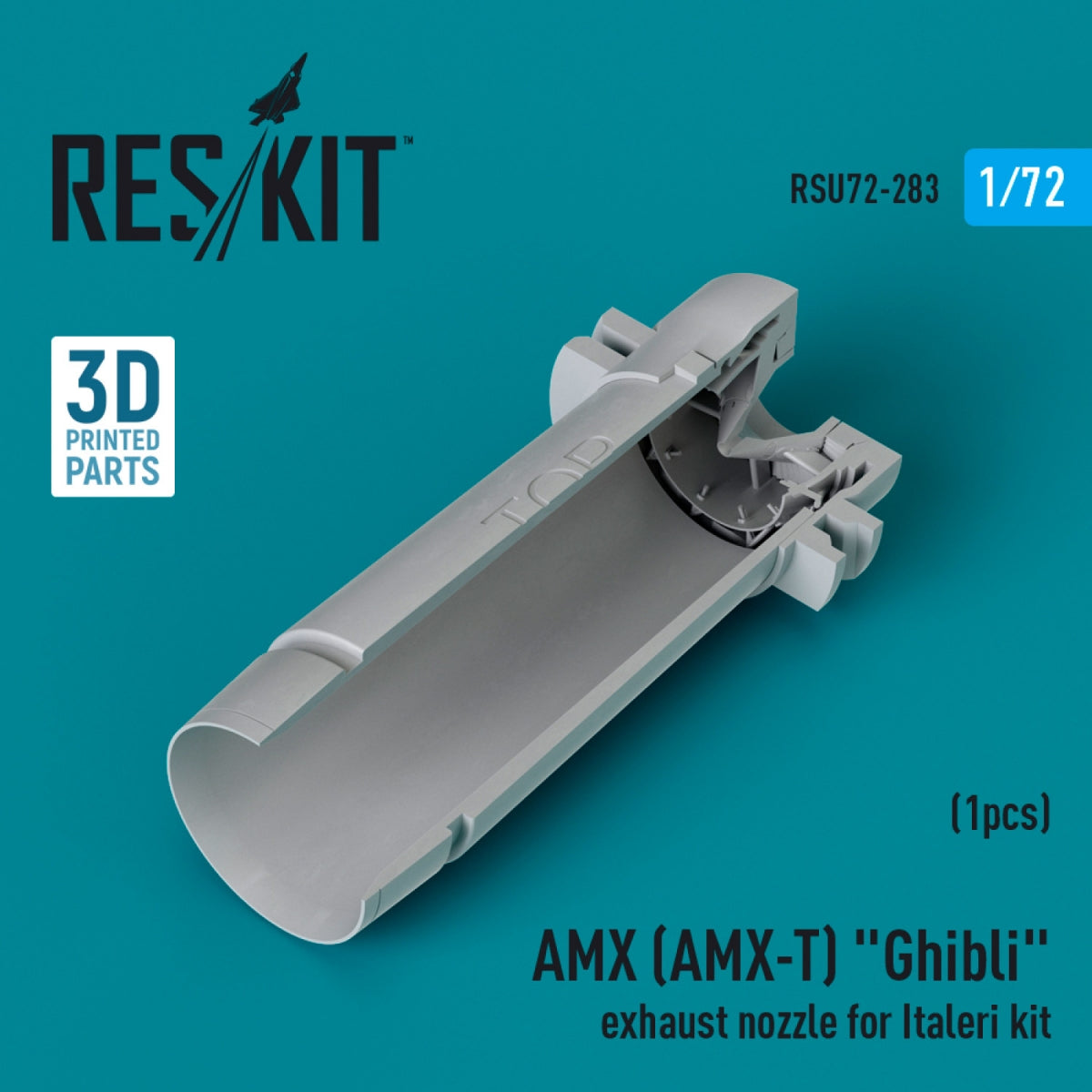RESKIT RSU72-0283 AMX (AMX-T) &amp;quot;Ghibli&amp;quot; exhaust nozzle for Italeri kit (3D Printed) 1/72