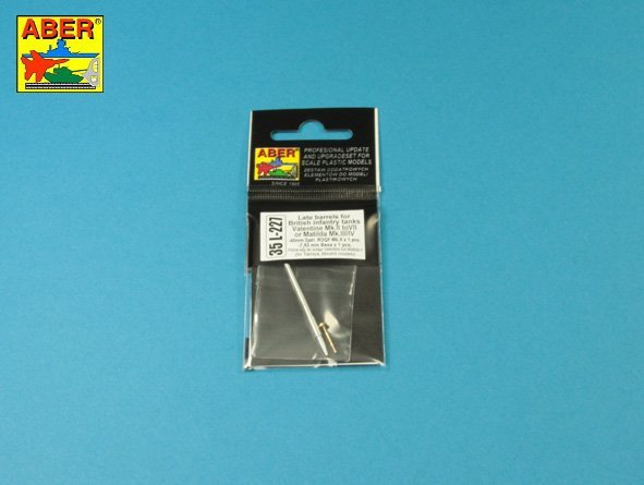 Aber 35L-227 Late barrel for Valentine Mk.II to VII or Matilda Mk.III/IV with Besa MG barrel 1/35 – image 10