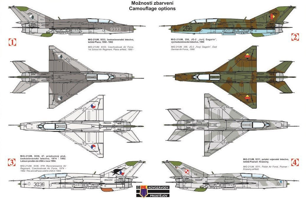 Kozavody Prostejov KPM0108 MiG-21UM „Mongol B“ 1/72 – zdjęcie 3
