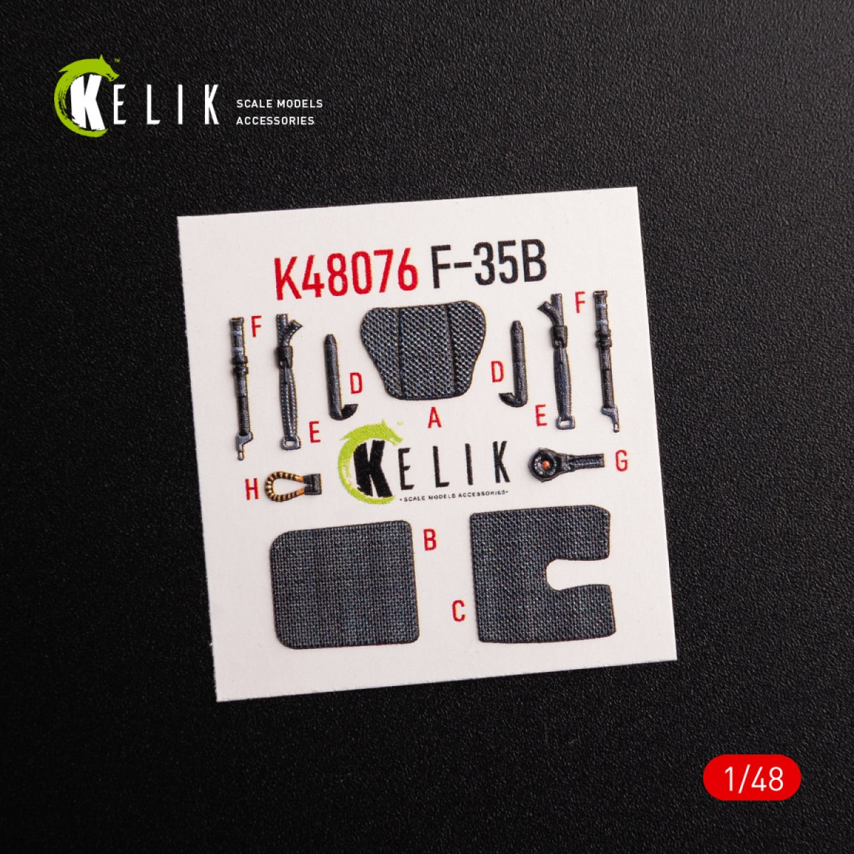 KELIK K48076 F-35B interior 3D decals for Tamiya kit 1/48 – zdjęcie 2
