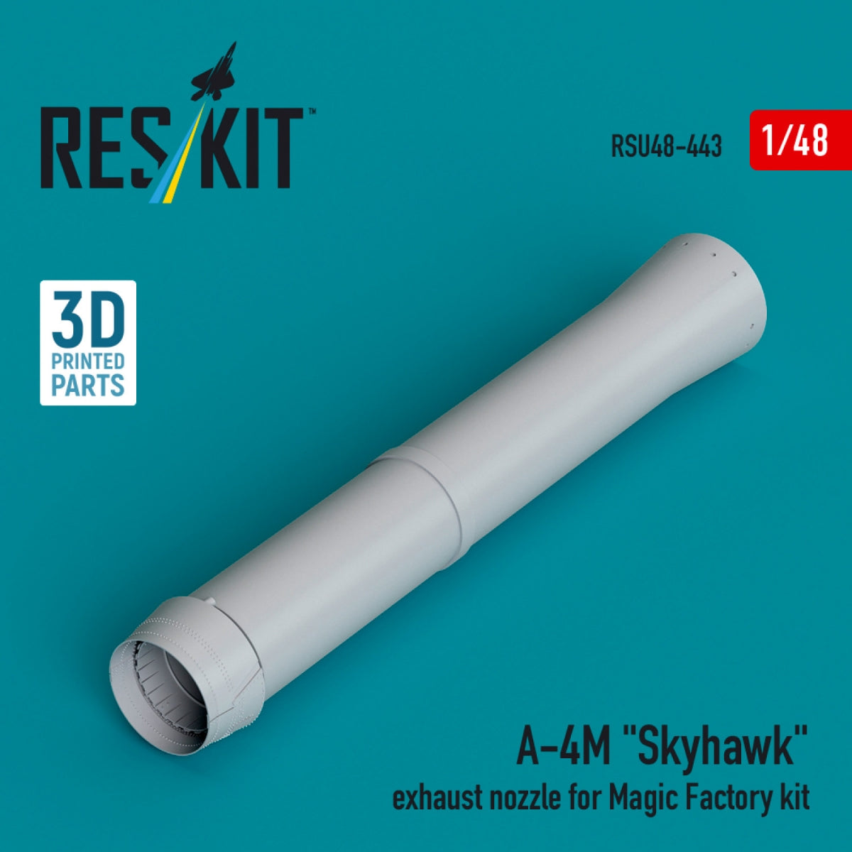 RESKIT RSU48-0443 A-4M &amp;quot;Skyhawk&amp;quot; exhaust nozzle for Magic Factory kit (3D Printed) 1/48