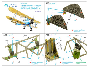 Quinta Studio QD32168 Pt-17 Kaydet 3D-Printed coloured Interior on decal paper (Roden) 1/32 – zdjęcie 2