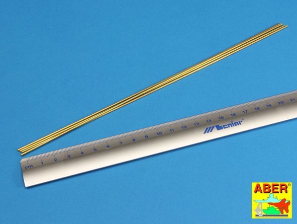 Aber BT15X02 Brass Tubes 1,50x0,20 mm length 250 mm x 4 pcs. – zdjęcie 2