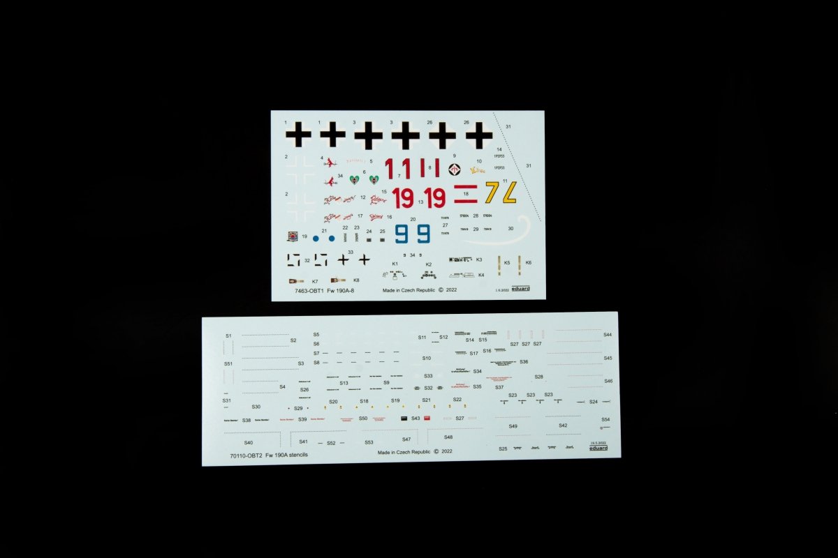 Eduard 7463 Fw 190A-8 standard wings 1/72 – zdjęcie 5