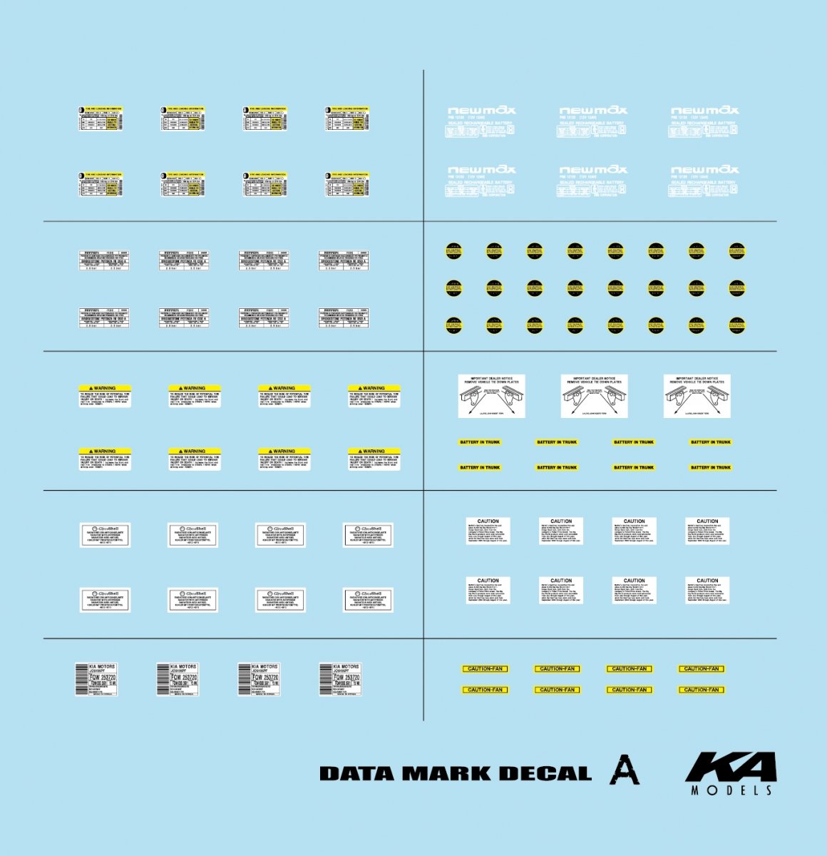 KA Models KD-24015 Data Decal A