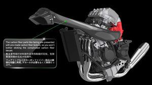 Meng Model MT-001S Kawasaki Ninja H2R (Pre-colored Edition) 1/9 – zdjęcie 3