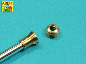 Aber 35L-332 76.2 mm (3 inch) 17 pounder Mk. II barrel with muzzle brake for A34 COMET tank 1/35 – image 2