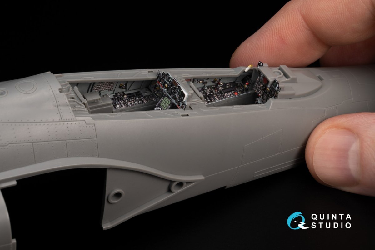 Quinta Studio QD48387 F-4E early with slatted wing 3D-Printed &amp;amp; coloured Interior on decal paper (Meng) 1/48 – zdjęcie 12