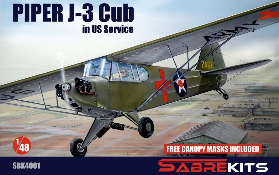 SabreKits SBK4001 Piper J-3 Cub en service dans l'US Air Force, échelle 1/48