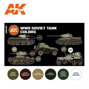 AK Interactive AK11657 3G WWII SOVIET TANK COLORS 6x17 ml – image 2